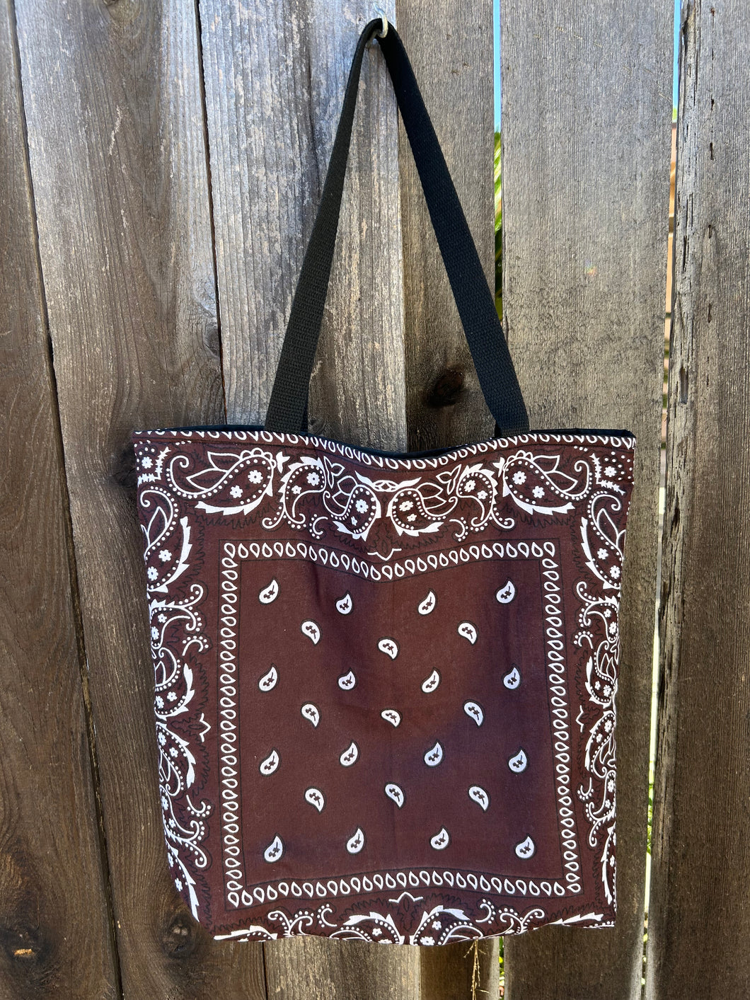 Brown Bandana Tote