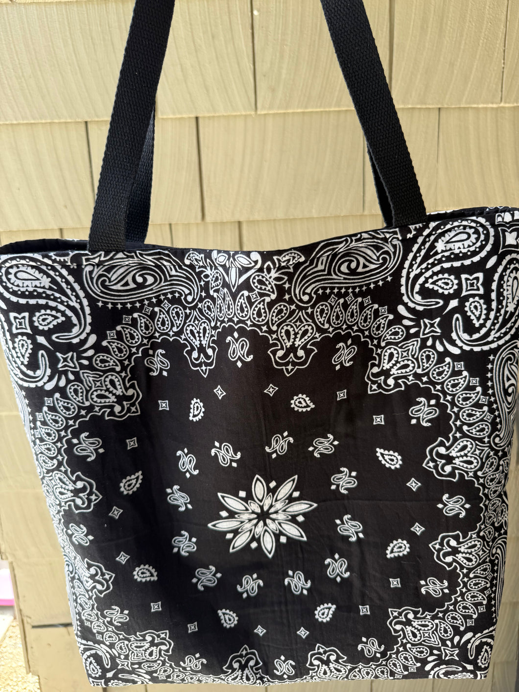 Black Bandana Tote