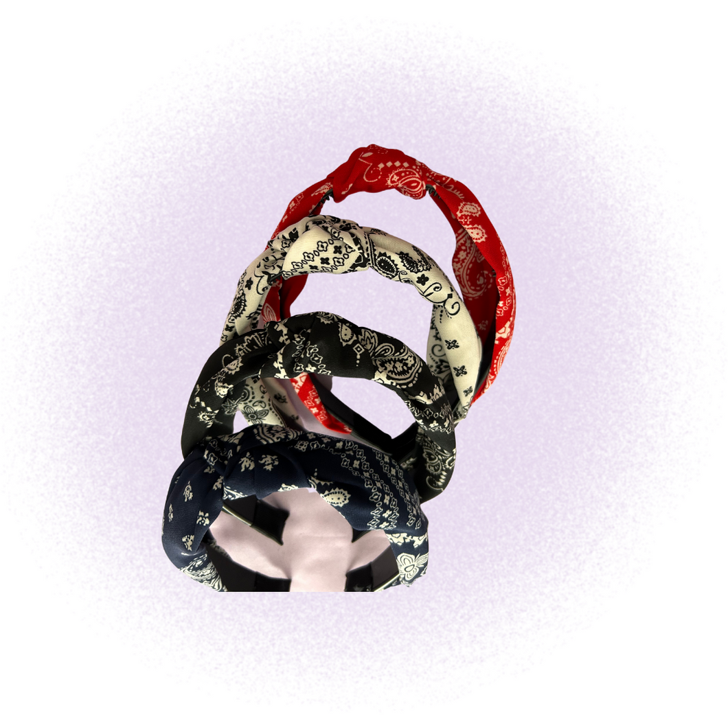 Paisley Print Headbands