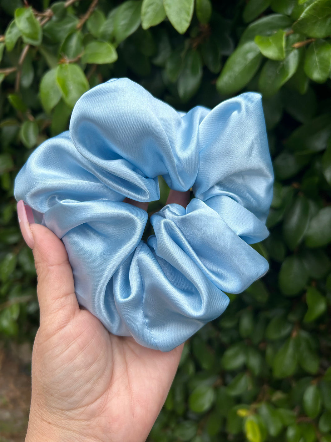 Satin Scrunchie Baby Blue