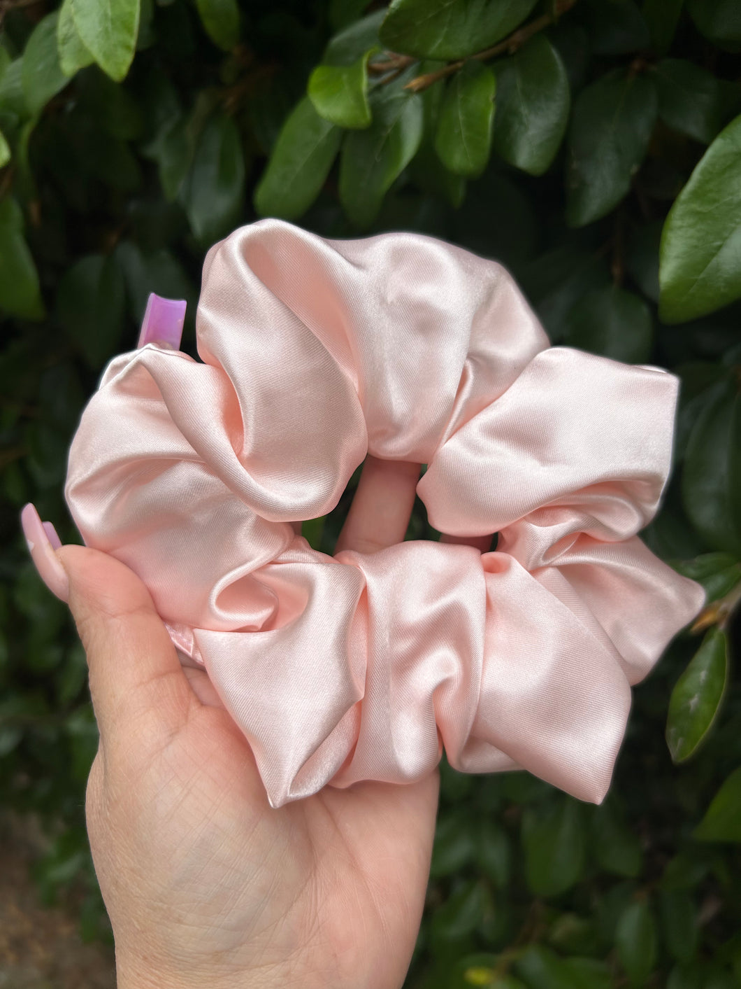 Satin Scrunchie Light Pink