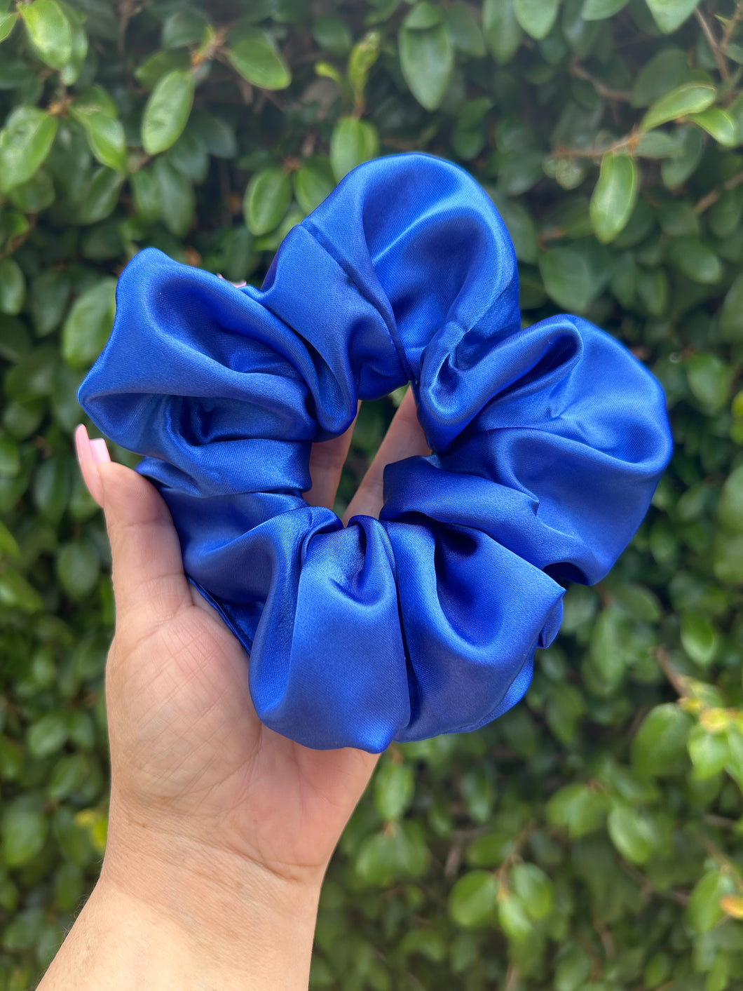 Satin Scrunchie Royal Blue